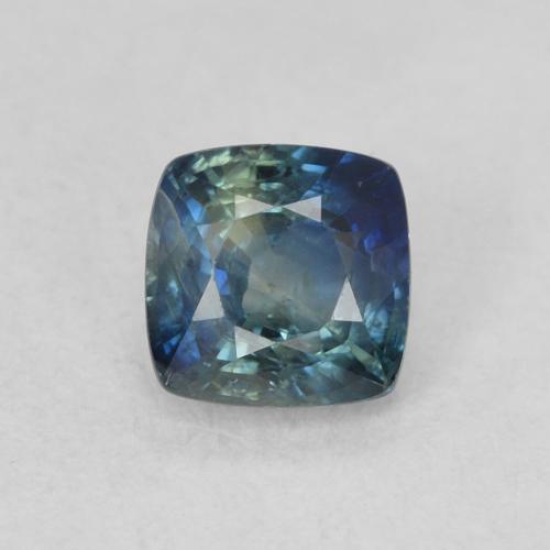 0.63ct Naturale Teal-blu Zaffiro, Cuscino, VS