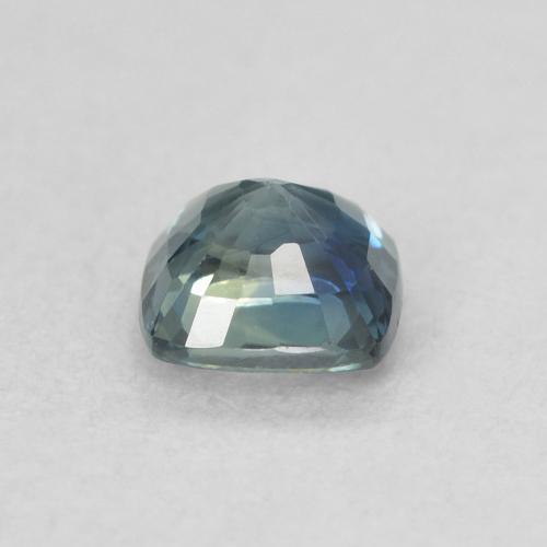 Zaffiro Teal-blu naturale da 0.63 ct, Cuscino, VS