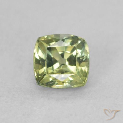 0.54ct Naturale Verde medio Zaffiro, Cuscino, VS