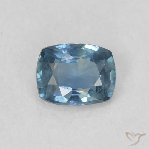 0.42ct Naturale Blu Zaffiro, Cuscino, VS
