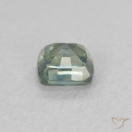 Zaffiro Teal-blu naturale da 0.48 ct, Cuscino, VS