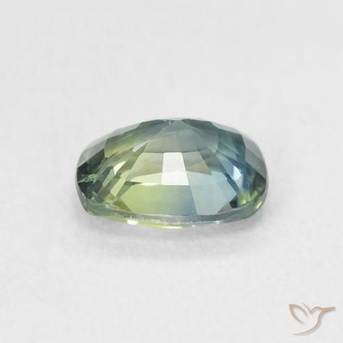 Zaffiro Teal-blu naturale da 0.81 ct, Cuscino, VS