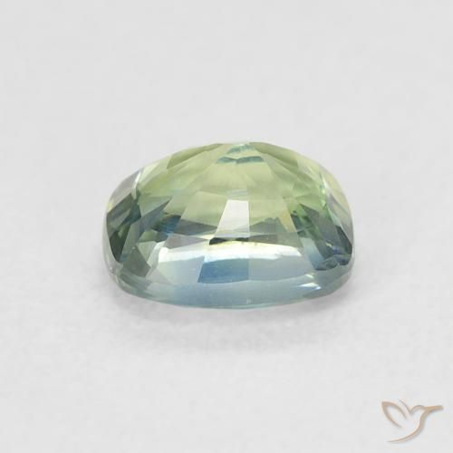 Zaffiro Teal-blu naturale da 0.77 ct, Cuscino, VS