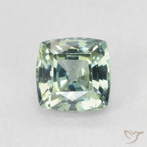 0.68ct Naturale Teal-blu Zaffiro, Cuscino, VVS-VS