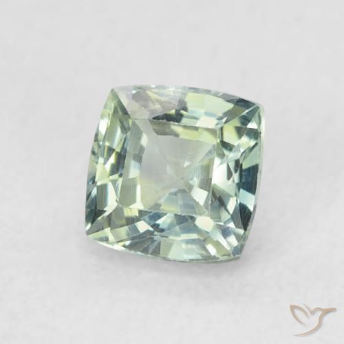 Zaffiro Teal-blu naturale da 0.68 ct, Cuscino, VVS-VS