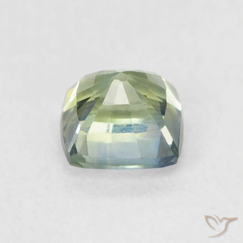 Zaffiro Teal-blu naturale da 0.68 ct, Cuscino, VVS-VS