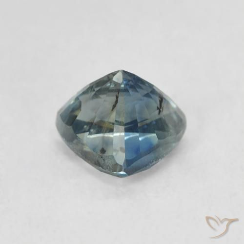 Zaffiro Teal-blu naturale da 0.74 ct, Taglio trillion, VS