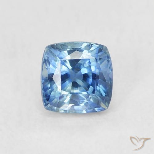 0.57ct Naturale Azzurro Zaffiro, Cuscino, VVS-VS