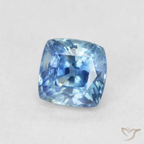 Zaffiro Azzurro naturale da 0.57 ct, Cuscino, VVS-VS