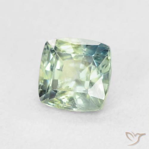 Zaffiro Verdazzurro naturale da 0.63 ct, Cuscino, VS