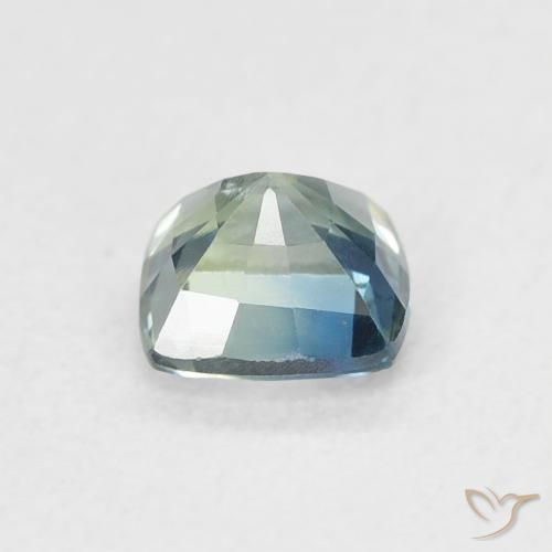 Zaffiro Verdazzurro naturale da 0.63 ct, Cuscino, VS