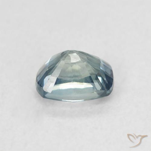Zaffiro Teal-blu naturale da 0.61 ct, Cuscino, VVS-VS