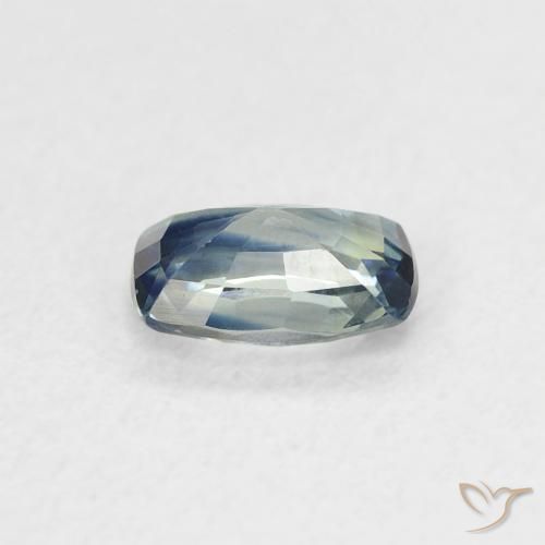 Zaffiro Teal-blu naturale da 0.62 ct, Cuscino, VVS-VS