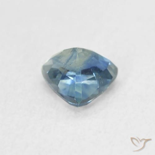 Zaffiro Teal-blu naturale da 0.55 ct, Taglio trillion, VVS-VS