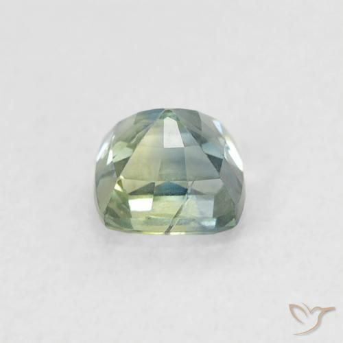 Zaffiro Teal-blu naturale da 0.56 ct, Cuscino, VVS-VS