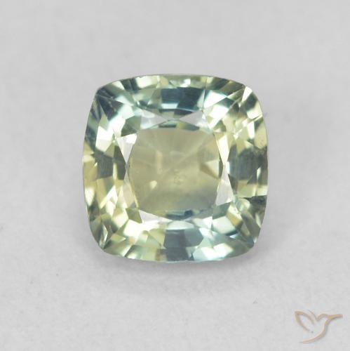 0.77ct Naturale Verdazzurro Zaffiro, Cuscino, VS