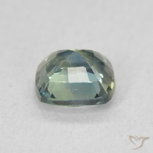 Zaffiro Verdazzurro naturale da 0.77 ct, Cuscino, VS