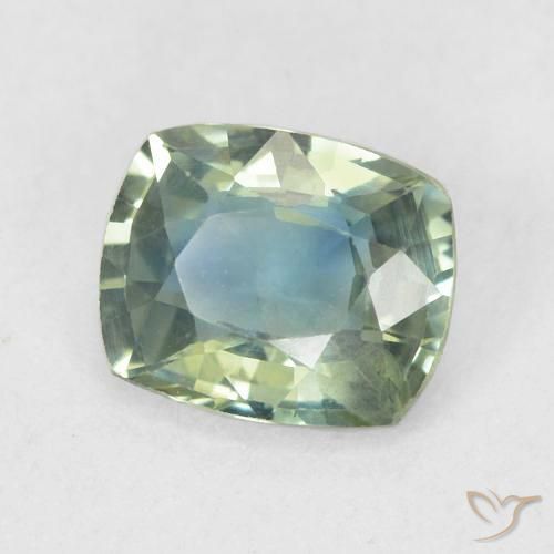 Zaffiro Teal-blu naturale da 0.79 ct, Cuscino, VS