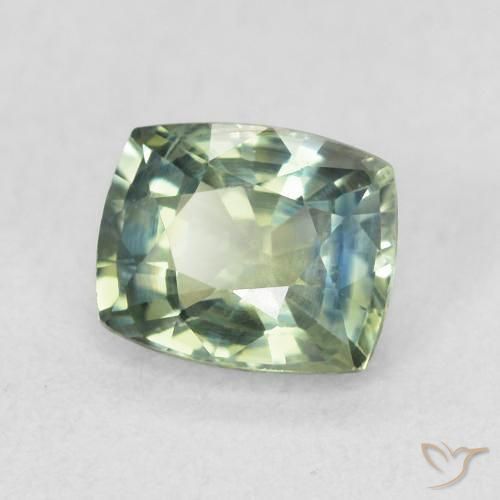 Zaffiro Teal-blu naturale da 0.78 ct, Cuscino, VS