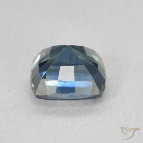 Zaffiro Teal-blu naturale da 0.87 ct, Cuscino, VS