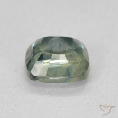 Zaffiro Verdazzurro naturale da 0.87 ct, Cuscino, VS