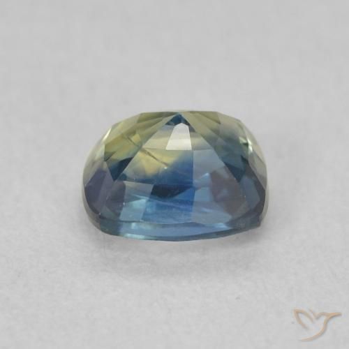 Zaffiro Verdazzurro naturale da 0.74 ct, Cuscino, VS