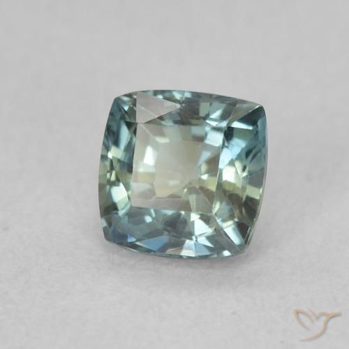 Zaffiro Teal-blu naturale da 0.67 ct, Cuscino, VS