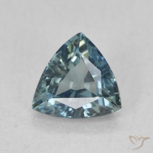 0.69ct Naturale Teal-blu Zaffiro, Taglio trillion, VS