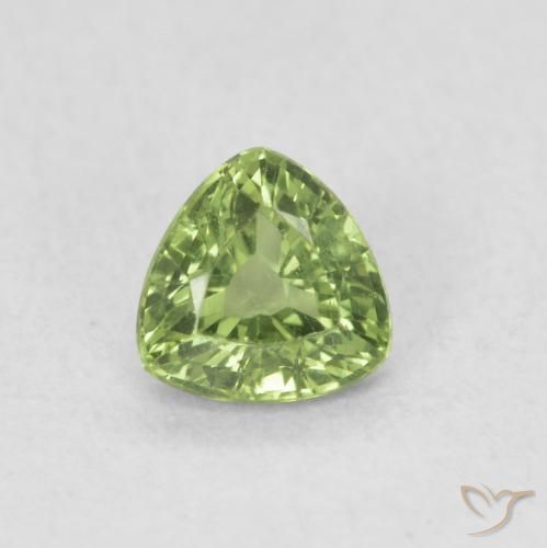 0.46ct Naturale Verde medio Zaffiro, Taglio trillion, VVS-VS