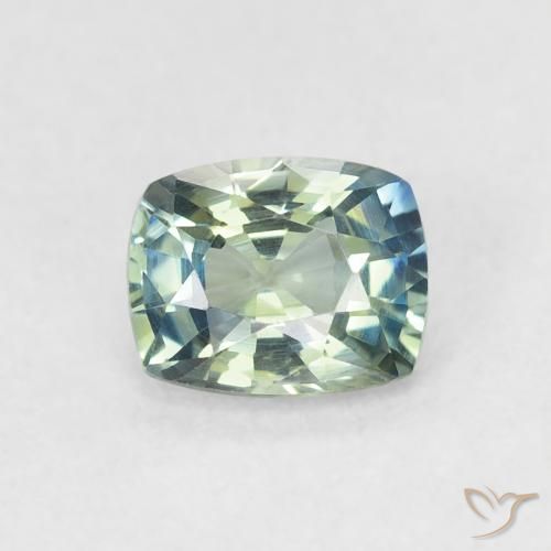 Zaffiro Teal-blu naturale da 0.73 ct, Cuscino, VVS