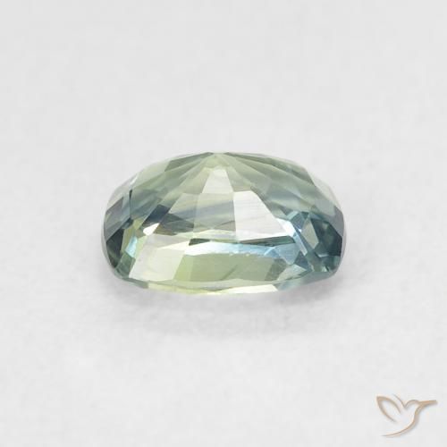 Zaffiro Teal-blu naturale da 0.73 ct, Cuscino, VVS