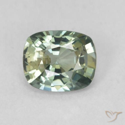 0.69ct Naturale Verdazzurro Zaffiro, Cuscino, VVS-VS