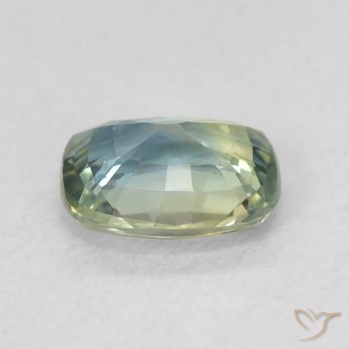 Zaffiro Verdazzurro naturale da 0.79 ct, Cuscino, VVS-VS