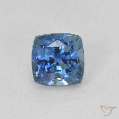 0.57ct Naturale Blu navy Zaffiro, Cuscino, VS