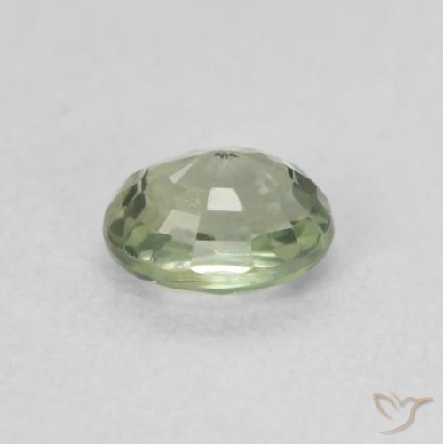 Zaffiro Verde foresta naturale da 0.54 ct, Ovale, VS