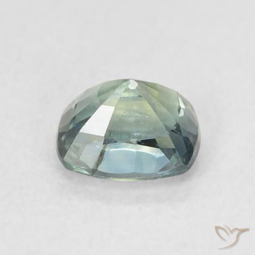 Zaffiro Teal-blu naturale da 0.81 ct, Cuscino, VS