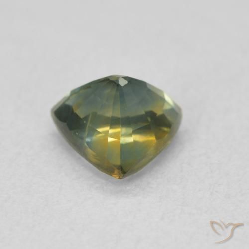 Zaffiro Teal-blu naturale da 0.83 ct, Taglio trillion, VS