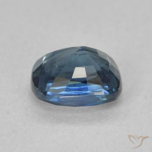 Zaffiro Teal-blu naturale da 0.91 ct, Cuscino, VS