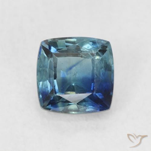 0.54ct Naturale Blu scuro profondo Zaffiro, Cuscino, VS