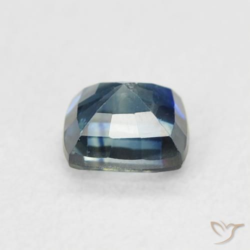 Zaffiro Blu scuro profondo naturale da 0.54 ct, Cuscino, VS