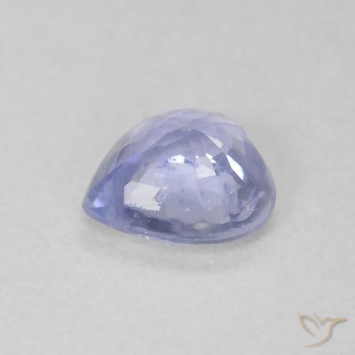 Zaffiro Blu violaceo chiaro naturale da 0.63 ct, Cuore, VS