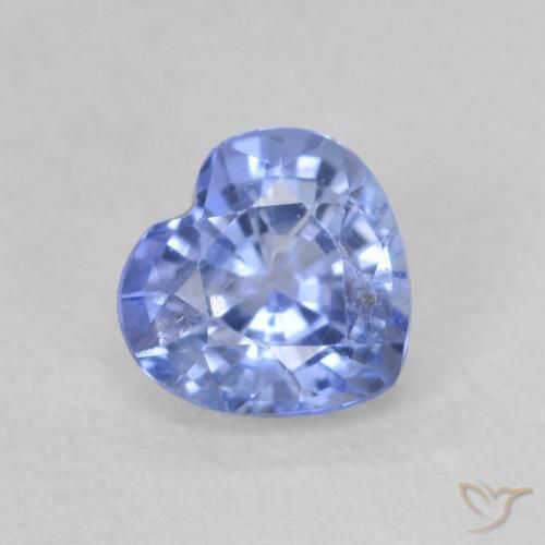 Zaffiro Blu pastello naturale da 0.80 ct, Cuore, VS
