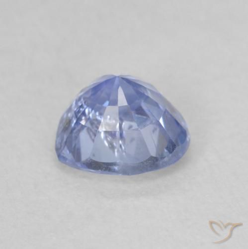 Zaffiro Blu pastello naturale da 0.80 ct, Cuore, VS