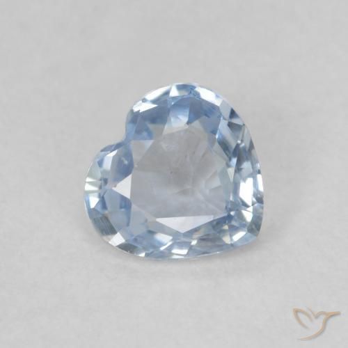 Zaffiro Azzurro naturale da 0.51 ct, Cuore, VS