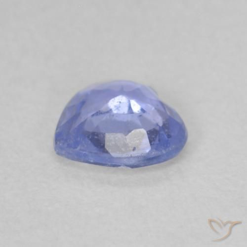Zaffiro Blu violaceo naturale da 0.51 ct, Cuore, VS