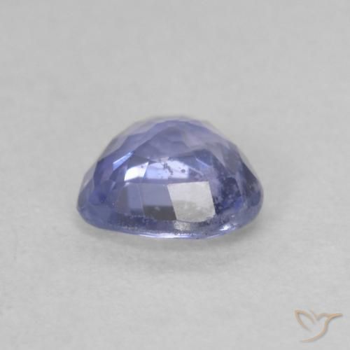 Zaffiro Blu argenteo naturale da 0.68 ct, Cuore, VS