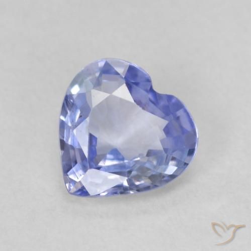 0.65ct Naturale Azzurro Zaffiro, Cuore, VS