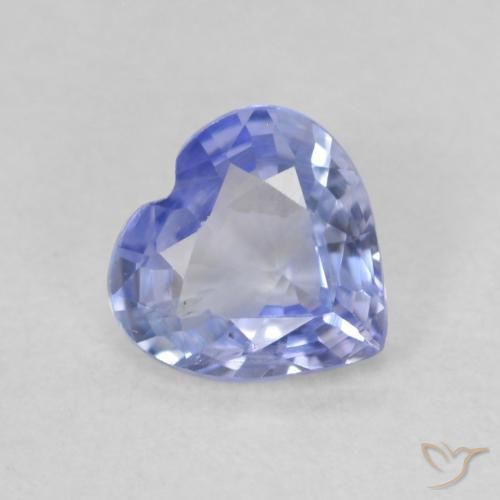 Zaffiro Azzurro naturale da 0.65 ct, Cuore, VS