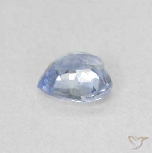 Zaffiro Blu pastello naturale da 0.46 ct, Cuore, VS