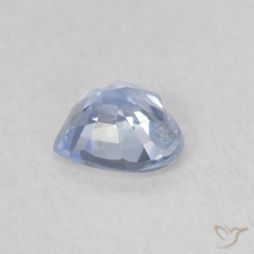 Zaffiro Blu pastello naturale da 0.47 ct, Cuore, VS-SI